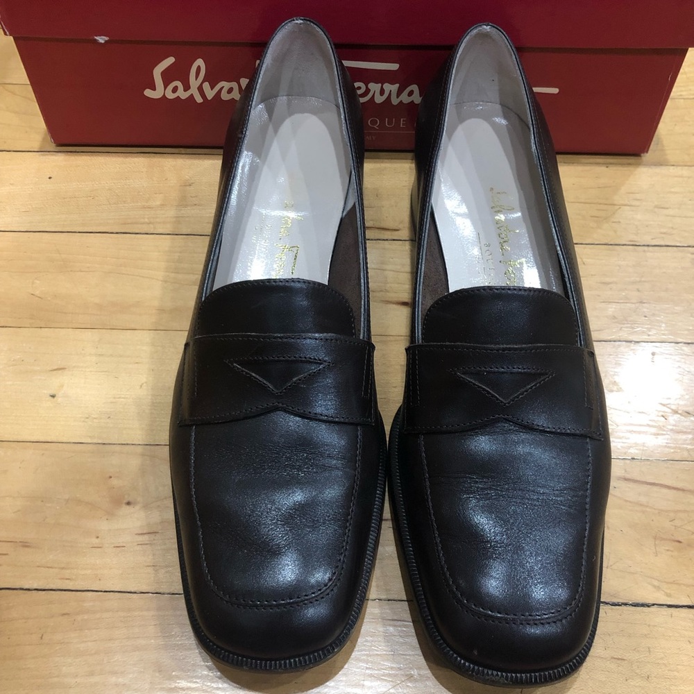 Ferragamo Dark Brown Loafers